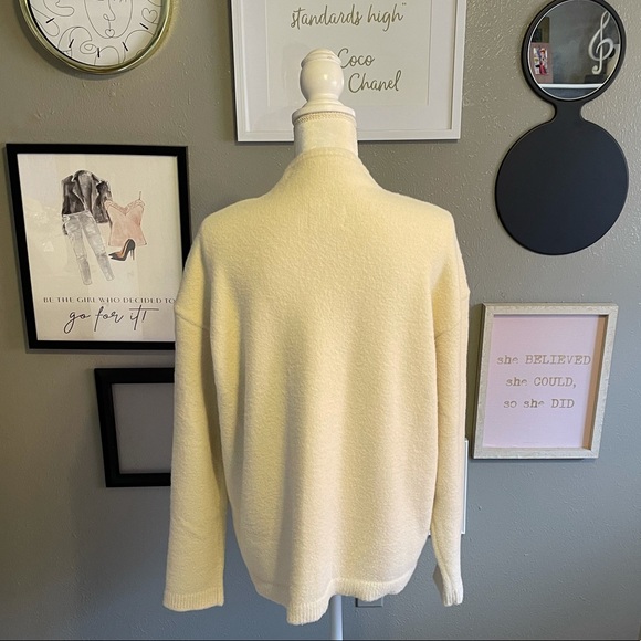 YAYA Women Cream Funnel Neck Sweater XL - Picture 4 of 12